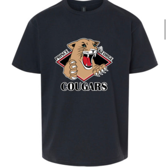 Youth Retro Black Tee
